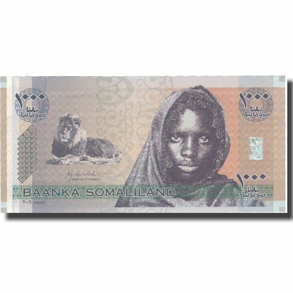 [#577348] Banknote, Somaliland, 1000 Shillings, 2006, 2006, Km:cs1a, Unc