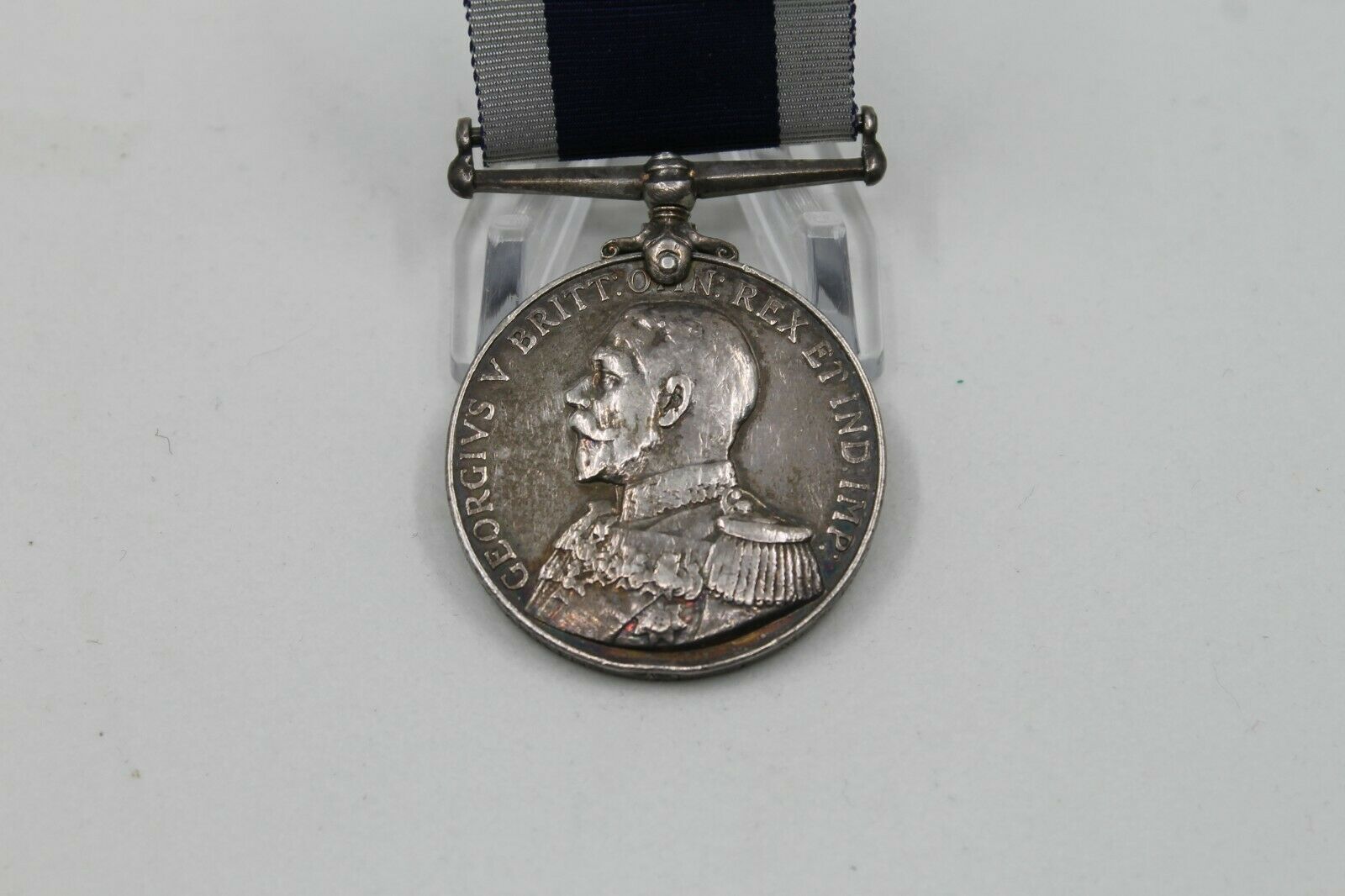 Ww1 British Royal Navy Rn Long Service Medal 220417 As Askins Ab Hms Roxburgh